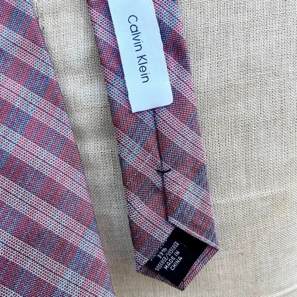 Calvin Klein Skinny tie plaid